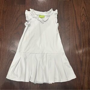 Charming White Ruffle Dress for Kids
